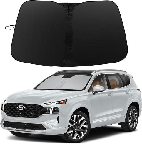 ظل أشعة الشمس للسيارة الزجاج الأمامي FIT HYUNDAI PALISADE 2020-2025 ظلال النوافذ 240T طائرة من طراز Polyester Gindshiel in Kuwait