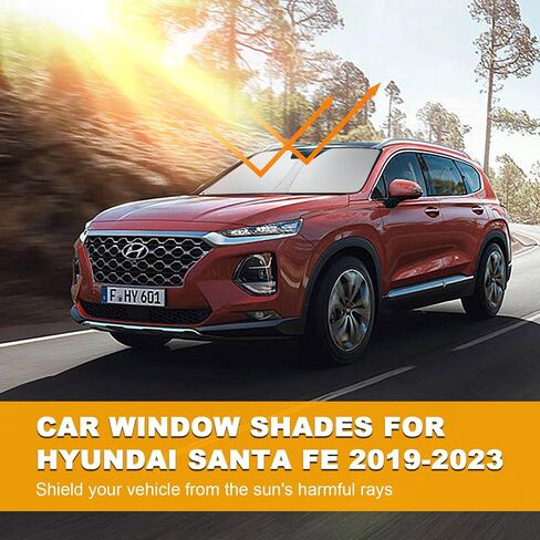 ظل أشعة الشمس للسيارة الزجاج الأمامي FIT HYUNDAI PALISADE 2020-2025 ظلال النوافذ 240T طائرة من طراز Polyester Gindshiel in Kuwait