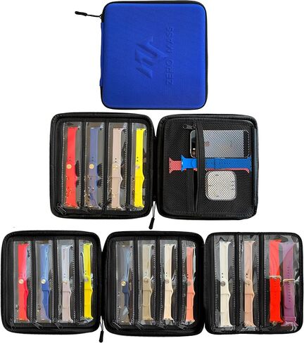 Zero Mass Smart Watch Bands Travel Case/Folder, Compatible with Apple Watch Bands, Stores 8-16+ in Saudi Arabia