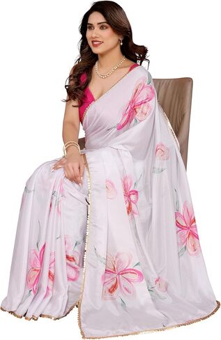 Soft Shiffon Bollywood Party wear Georgette Printed Indian saree for Women's in Kuwait