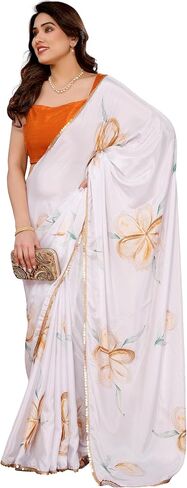 Soft Shiffon Bollywood Party wear Georgette Printed Indian saree for Women's in Kuwait