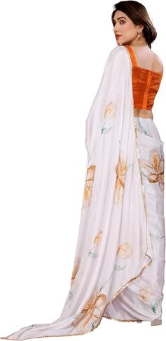Soft Shiffon Bollywood Party wear Georgette Printed Indian saree for Women's in Kuwait
