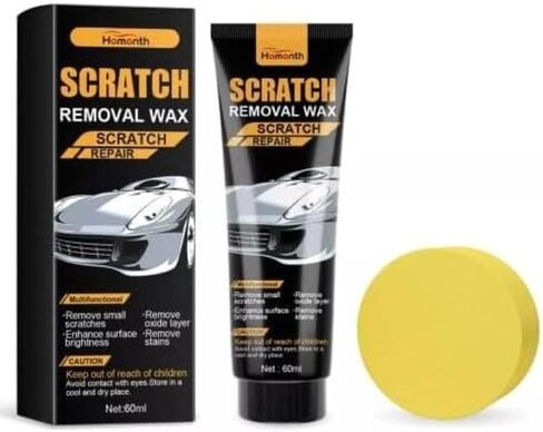 Car Scratch Removal Wax, 2024 Premium Scratch Repair Paste for Cars, Polishing Wax Kit with Wipe and Sponge for Vehicle Scratch Removal (Pack of 1) in Saudi Arabia