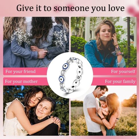 925 Sterling Silver Ring Moon Star Ring as Gifts for Women Colorful Cubic Zirconia Crown Ring Stackable Vintage Set Size 6-9 in Kuwait