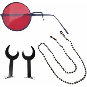 Alastor Glasses Eyeglasses Chain Anime Alastor Monocular Sunglasses Cosplay Prop Accessories