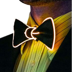 LED Bow Tie Light Up Bow Tie LED Bow Tie Adjustable Light Up Bow Tie, Novelty Bow Tie Party Glowing LED Tie