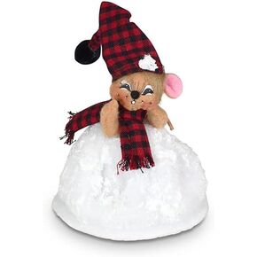Annalee Winter Woods Snowball Mouse, 3 in