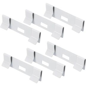 uxcell 6Pcs Vertical Blind Repair Vane Savers, Metal Vertical Blind Repair Tabs, White Window Blind Repair Kit Blinds Replacement Slat