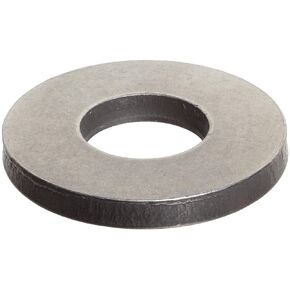 Steel Round Shim, Matte Finish, Full Hard Temper, 0.010" Thickness, 1/2" ID, 3/4" OD (Pack of 10)