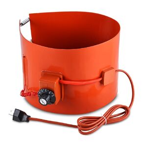 NORJIN 55 Gallon Metal Drum Heater, 5 x 68.5in Drum Pail Heater Silicone Heater Pad with Temperature Controller 120V 1200 Watt