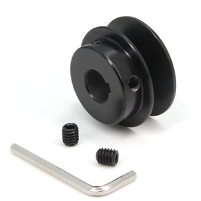 AK20-5/8" حزم الويب ذات الأخدود الفردي الممل 2.0 بوصة OD 5/8 بوصة حزام على شكل حرف V بكرة حزام من الحديد الزهر للحزام على شكل V (AK20-5/8"، أخدود فردي)