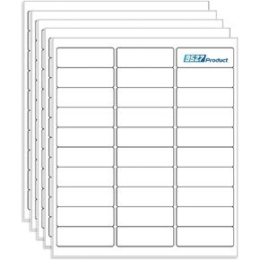 9527 Product 30 up 1 x 2-5/8 Sticker Labels Shipping Address Labels SKU Labels for Laser/Ink Jet Printer,100 Sheets,Total 3000 Labels