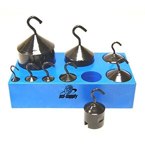 Lethan 9 Piece Hook Weight Set, Hooked Weight Mass Set (Cast Iron Only)