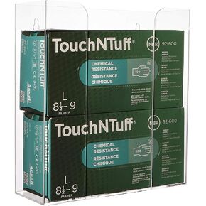 Clear Mask Dispenser Wall Floating Glove Rack and Glove Box Dispenser Holder 10.2"x16"x3.5" Pack of 1