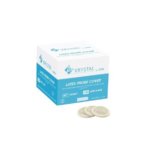 Krystal Endocavity Latex Ultrasound Probe Cover - 1.5 x 7.9 in - 100/box in Bulk