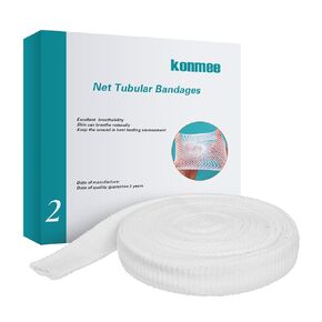 Tubular Bandage Elastic Net Wound Dressing Elastic Dressing Retainer Tubular Stretch Elastic Gauze Bandage Size 2 for Thumbs and Toes, 32.8FT Long