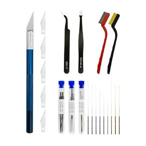 61 Pcs 3D Printer Tool Kit, 3D Print Accessories Nozzle Cleaner, 3D Printing Tools Model Clean up Set, Includes Cleaning Needles|Tube Cutter|Tweezers|Pliers|Wrench, for Bambu Lab, Ender3 ect