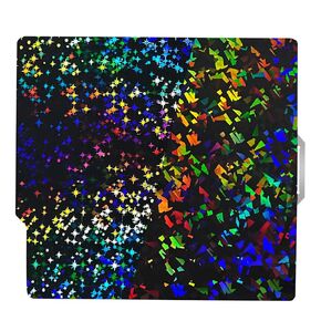 IdeaFormer Textured PEY PEF Build Plate for Bambu Lab X1/X1C/X1E/P1P/P1S/A1, Flexible Galaxy PEY+Rainbow Confetti PEF Spring Steel Print Bed 257x257mm for Bambu 3D Printers Platforms