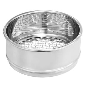 PATIKIL 50 Mesh Lab Sieve, 4" Diameter Test Sieve 304 Stainless Steel Wire Cloth (0.36mm) for Industrial Laboratory