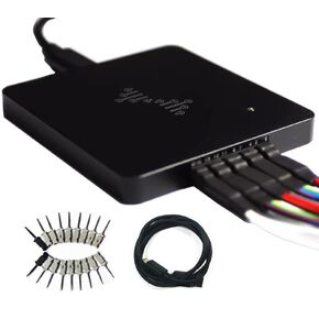 USB Logic Analyzer, 16 Channels, 400MHz Sampling Rate, 16G Sampling Depth, 256Mbits Memory, USB 2.0 Interface for PC Analysis on WinXP/10 Mac OS Linux (DSLogic Plus)