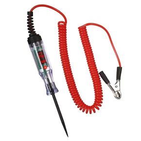 Automotive Circuit Test Light 3-60V DC Digital LEDTester, Heavy Duty Light Tester with Voltmeter, Auto Bidirectional Voltage Tester Electric Test Pen (Test Pen + Car Blade Fuses)