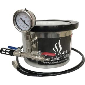 1.5 جالون غطاء من الزجاج المقسى غرفة مفرغة من الفولاذ المقاوم للصدأ مجموعة إيبوكسيات السيليكون للتفريغ من اليوريثان in Kuwait