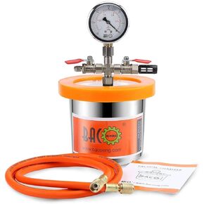 BACOENG 1 Gallon Flat Vacuum Chamber Silicone Kit