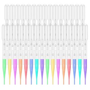 200PCS 3ml Disposable Plastic Transfer Pipettes, Calibrated Dropper Suitable for Essential Oils Deployment,Science Laboratory, DIY Art, LVG003