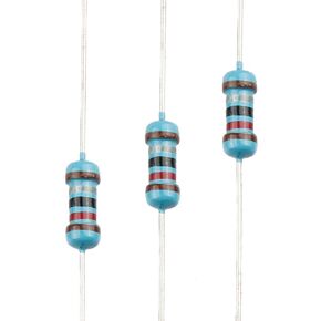 100pcs 10K ohm Resistor 1/4w (0.25 Watt) ±1% Tolerance Metal Film Fixed Resistor, Multiple Values of Resistance Optional