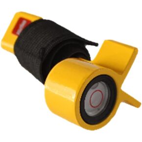 Rod level for Prism Poles, Adjustable Metal Rod Level Clip on Prism Pole Vial from 1.26''(32mm) to 1.50" OD (38mm) (40 Minute)