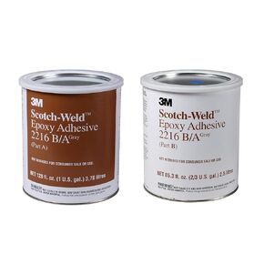 3M Scotch-Weld Epoxy Adhesive 2216, Gray, Heat-Resistant, Versatile, Part B/A, Kit, 32 fl oz (946 mL)