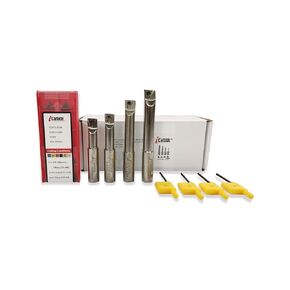 4pcs 1/2 Shank Indexable Boring Bar Set with 10 pcs TCMT110204 Carbide Inserts