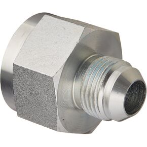 2406-16-10 Steel Non-Swivel Straight Reducer, 1-5/16"-12 SAE x 7/8"-14 SAE Thread, 1" Female JIC x 5/8" Male JIC, 1.500" Hex, 1.770" Length in Kuwait