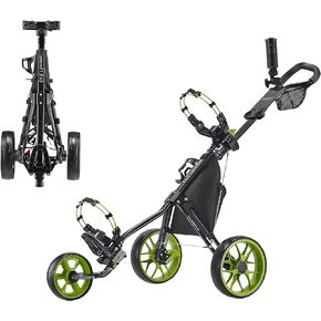 Caddytek CaddyLite 11.5 V3 3 Wheel Golf Push Cart - SuperLite Deluxe, Lightweight, Easy To Fold Caddy Cart Pushcart