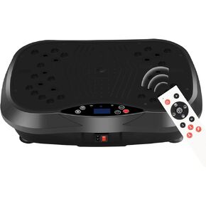 Vibration Plate Exercise Machine - Full Body Workout Vibration Platform with Loop Bands & Remote Control for Home Fitness & Weight Loss & Muscle Toning