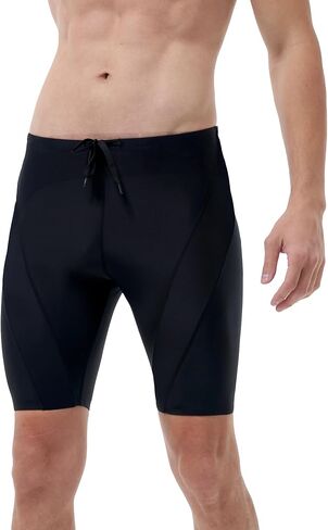 Runhit Swim Jammers للرجال UPF 50+ ملابس السباحة الصلبة للسباق التنافسي والتدريب in Kuwait