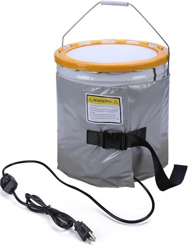 H&G lifestyles Insulated Pail Band Heater 5-Gallon Insulated Drum Honey Heater 100 Watt 120 Volt Grease Keg Heater Temperature Adjustment in Saudi Arabia