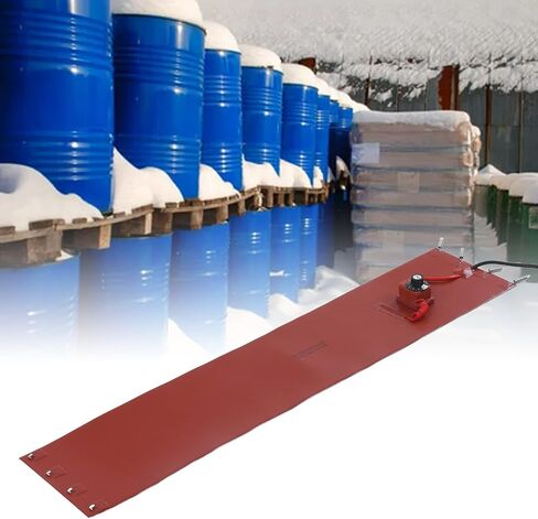 1200W Drum Heating Blanket, 13.2 Gallon 50 Liter Drum and Pail Heaters, Silicone Drum Heater Pad with Thermostat Water Heater Insulation Blanket for 18.9in Gate Valve Tank(#1) in Saudi Arabia