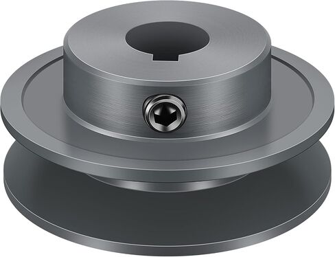 Mechanical Belt Pulley Single/Double Groove Web Sheave Bored-to-Size Belt Sheave Cast Iron Belt Section (AK25-5/8, Single Groove) in Saudi Arabia
