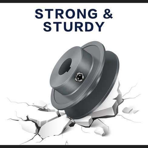 Mechanical Belt Pulley Single/Double Groove Web Sheave Bored-to-Size Belt Sheave Cast Iron Belt Section (AK25-5/8, Single Groove) in Saudi Arabia