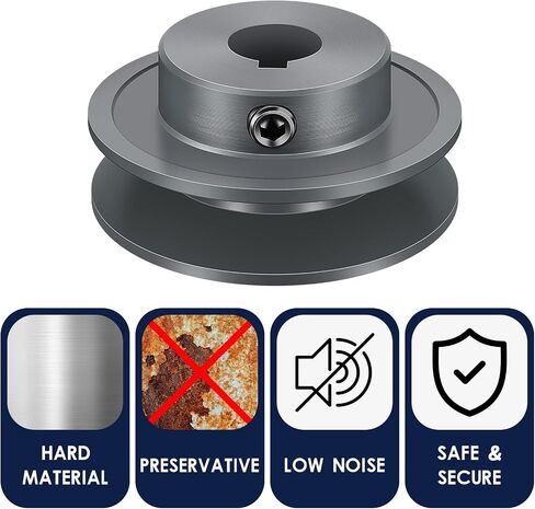 Mechanical Belt Pulley Single/Double Groove Web Sheave Bored-to-Size Belt Sheave Cast Iron Belt Section (AK25-5/8, Single Groove) in Saudi Arabia