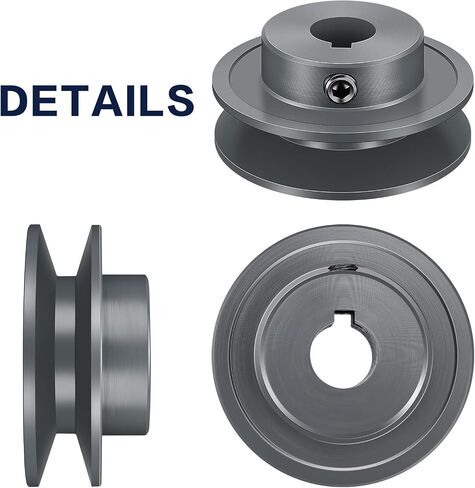 Mechanical Belt Pulley Single/Double Groove Web Sheave Bored-to-Size Belt Sheave Cast Iron Belt Section (AK25-5/8, Single Groove) in Saudi Arabia