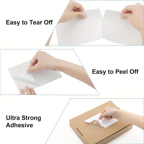 Perforated and Strong Adhesive Direct Thermal Shipping Labels - Pack of 500 4x6 Thermal Labels Fanfold - (Commercial Grade) in Saudi Arabia