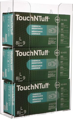 Clear Mask Dispenser Wall Floating Glove Rack and Glove Box Dispenser Holder 10.2"x16"x3.5" Pack of 1 in Saudi Arabia
