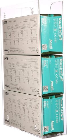 Clear Mask Dispenser Wall Floating Glove Rack and Glove Box Dispenser Holder 10.2"x16"x3.5" Pack of 1 in Saudi Arabia