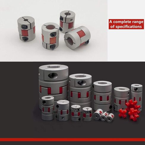 2PCS 5mm to 8mm Aluminium Plum Flexible Shaft Coupling 25mm Length 20mm Diameter Connector Flexible Coupler for 3D Printer CNC Machine and Servo Stepped Motor in Saudi Arabia