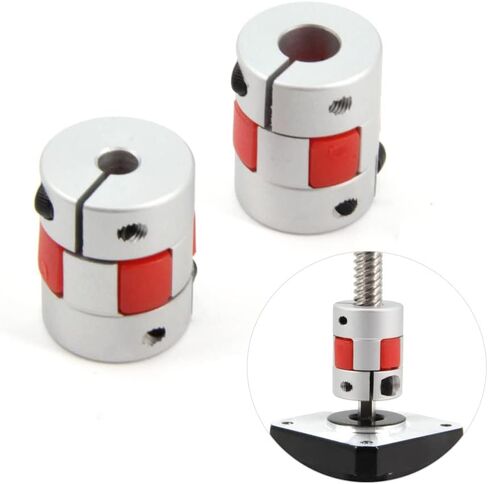 5mm to 8mm Bore Aluminium Plum Flexible Shaft Coupling Servo Stepper MotorJaw D20xL25 Connector Flexible Shaft Couplers for 3D Printer/CNC Machine/DIY Encoder, 2pcs/Pack (5mmx8mm) in Saudi Arabia