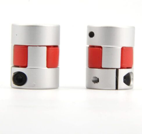 5mm to 8mm Bore Aluminium Plum Flexible Shaft Coupling Servo Stepper MotorJaw D20xL25 Connector Flexible Shaft Couplers for 3D Printer/CNC Machine/DIY Encoder, 2pcs/Pack (5mmx8mm) in Saudi Arabia