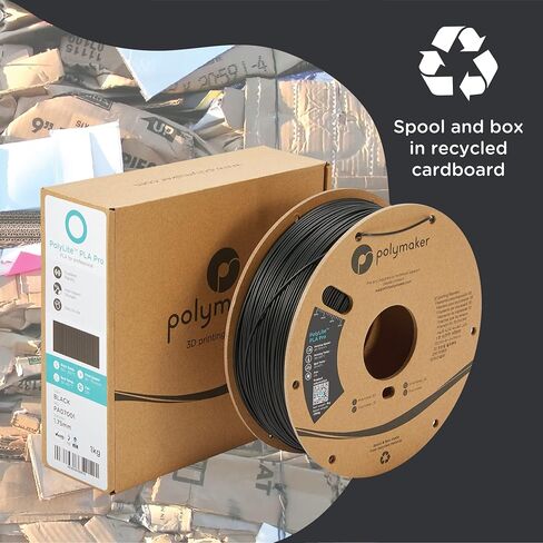 Polymaker PLA PRO Filament أسود، خيوط طابعة ثلاثية الأبعاد قوية 1.75 مم 1 كجم - PolyLite PLA Filament PRO طباعة ثلاثية الأبعاد قوية وعالية الصلابة in Saudi Arabia