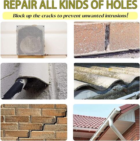 صوف فولاذي للتحكم في الفئران - عبوتان من صوف فولاذي مقاس 3 بوصات × 10 أقدام، مرشح فجوة للمنزل والمرآب - أبعد الفئران عن الثقوب، والجوانب، وخطوط الأنابيب، وفتحات التهوية في الحديقة، والمنزل، 7.04 أونصة (2، 100 جرام) in Kuwait